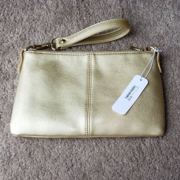 Charming Charlie Handbags - Gold Wristlet